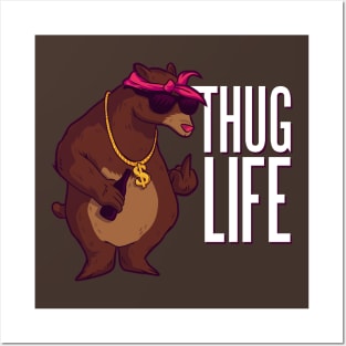 BEAR THUG LIFE Posters and Art